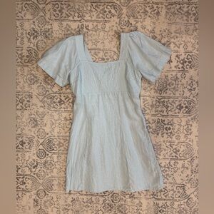 Madewell Pale Blue Linen Dress Size 2